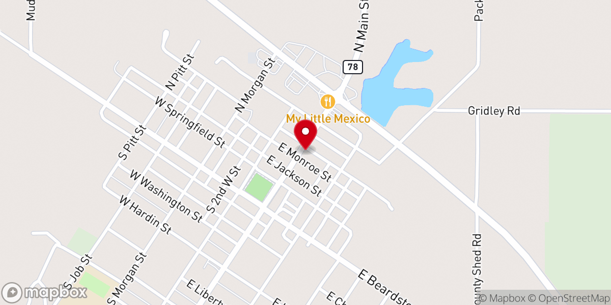 Map showing location of St Luke's Parish Hall