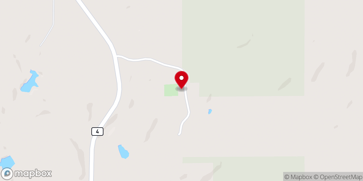 Map showing location of Bluff Springs Baptist Church