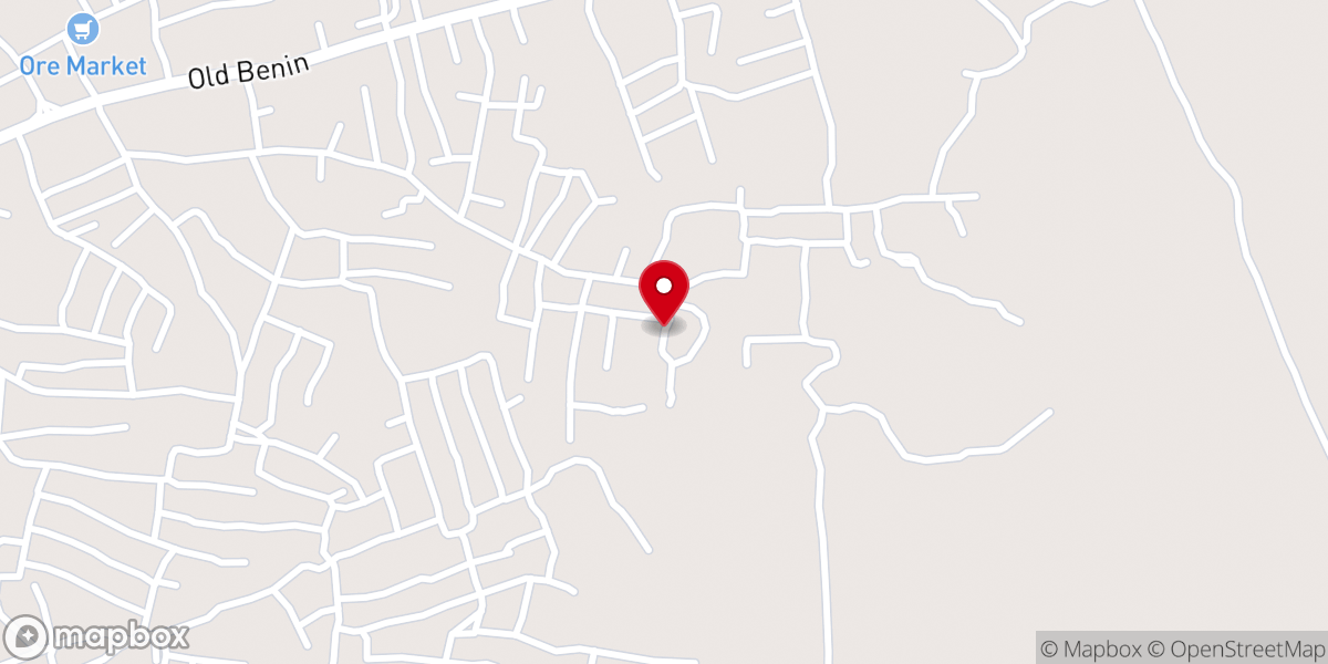 Map showing location of DEEPER LIFE CAMP