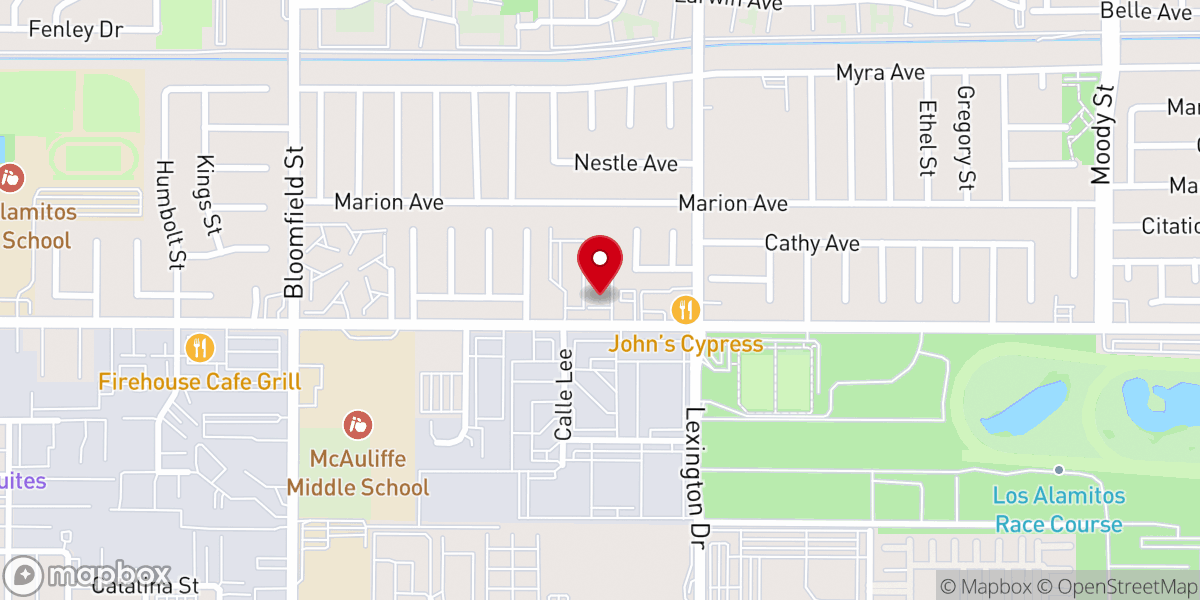 Map showing location of Miracle Land Korean Baptist Church