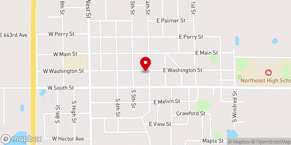 Map showing location of Arma United Methodist