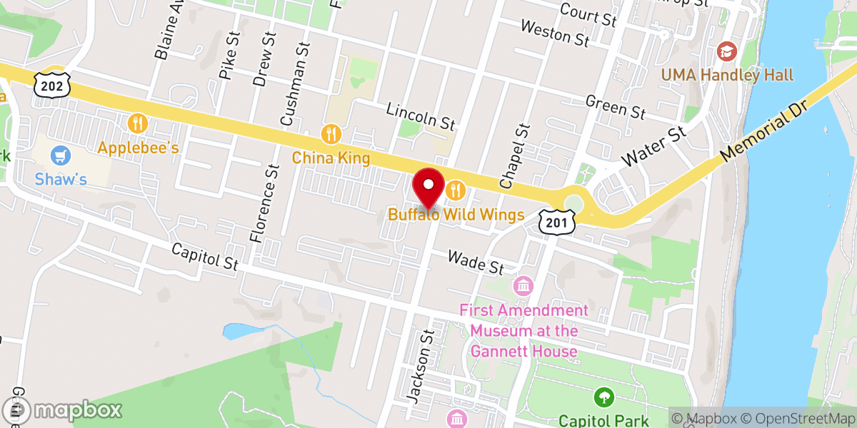 Map showing location of Christian Civic League-Maine