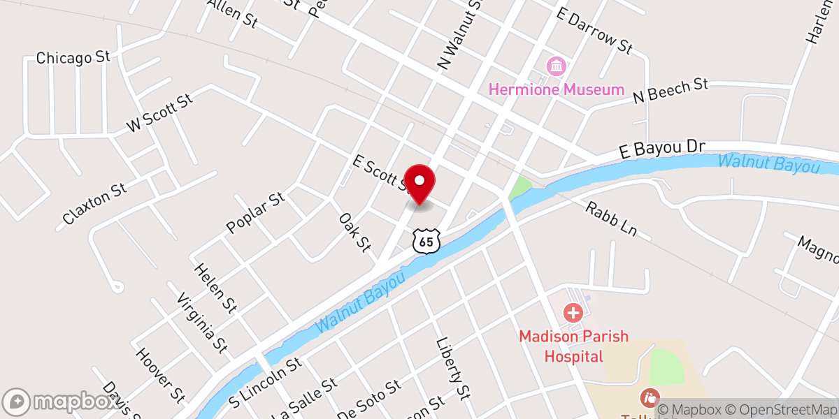 Map showing location of Madison Journal