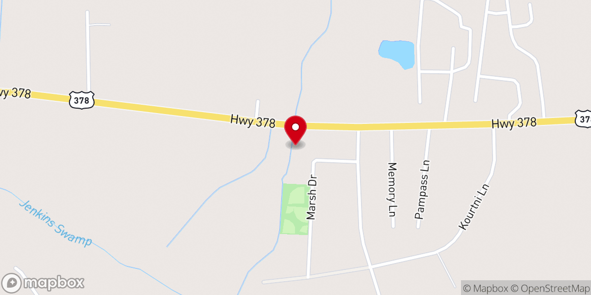 Map showing location of Conway Church of Christ