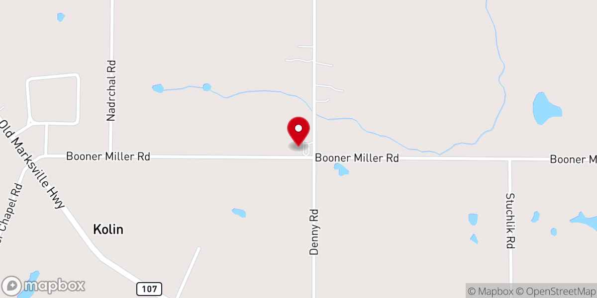 Map showing location of Sts. Francis & Anne Catholic Church