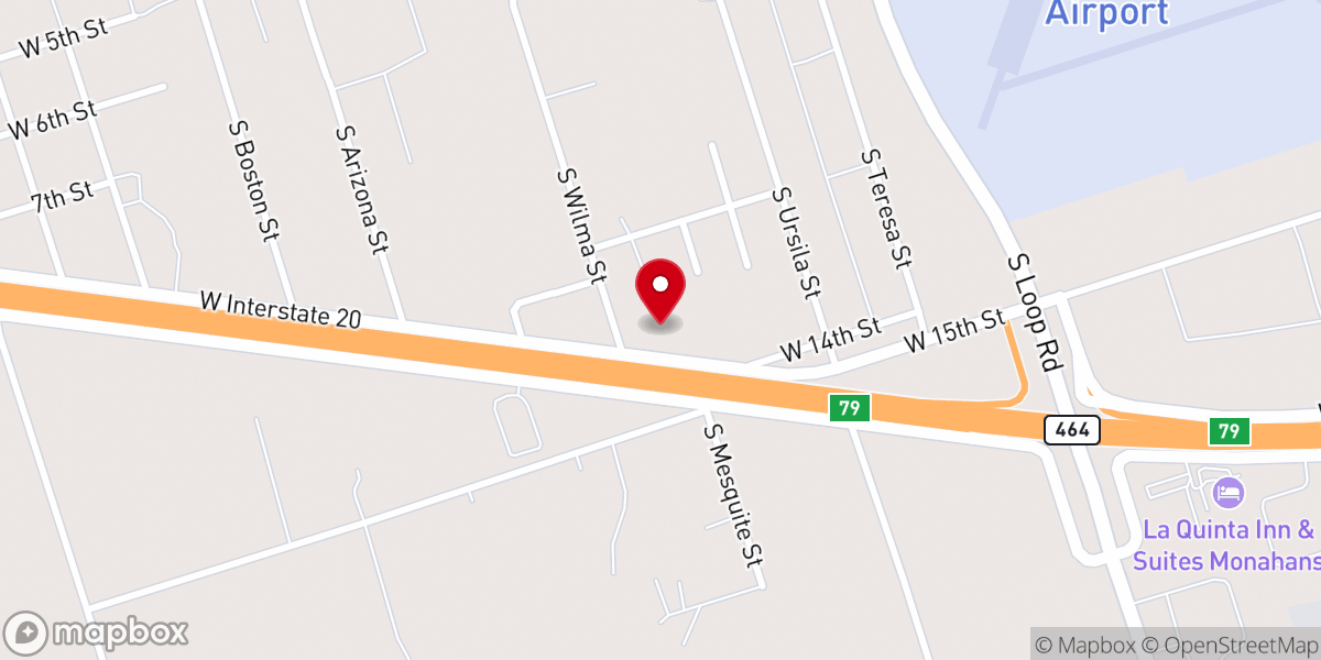 Map showing location of For The King | Monahans