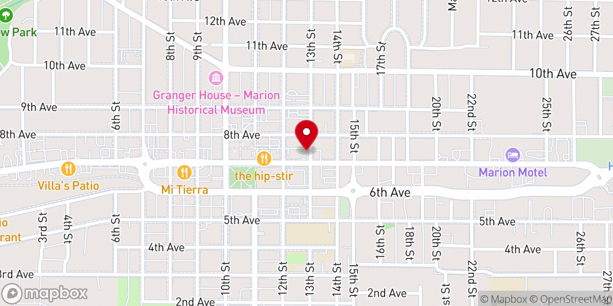 Map showing location of The Chapel At Carnegie