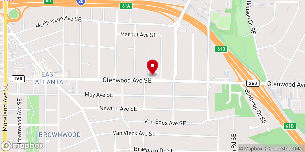 Map showing location of Temple Of Faith COGIC