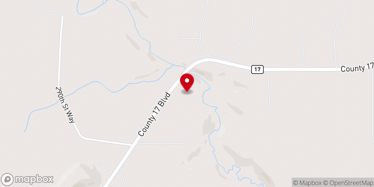 Map showing location of Pachyderm Recording Studio