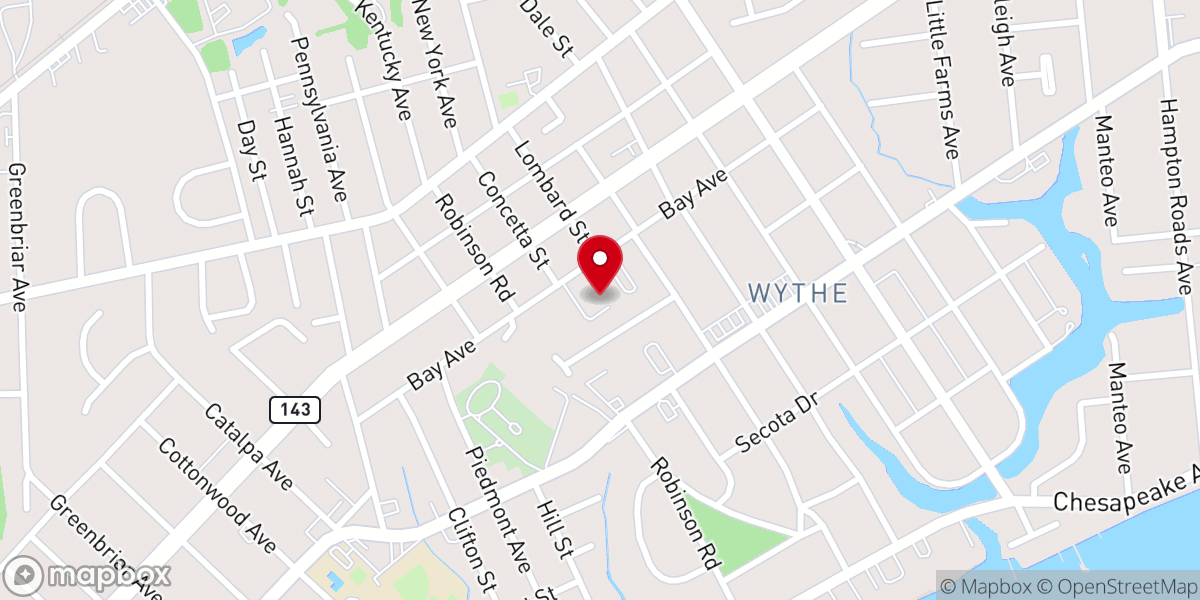 Map showing location of St. Rose of Lima and the Korean Martyrs Catholic Parish