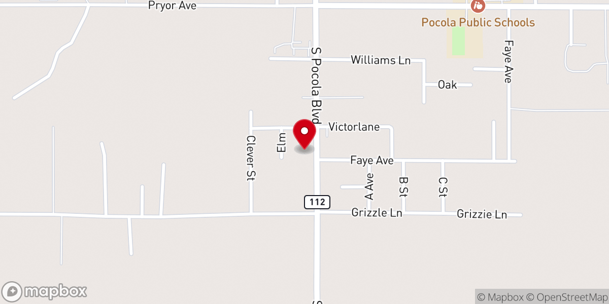 Map showing location of Cross CommunIty Church