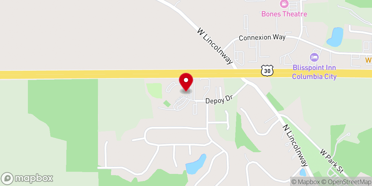 Map showing location of The Salvation Army of Whitley County