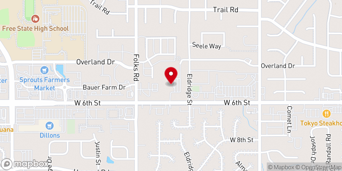 Map showing location of First Southern Baptist Church