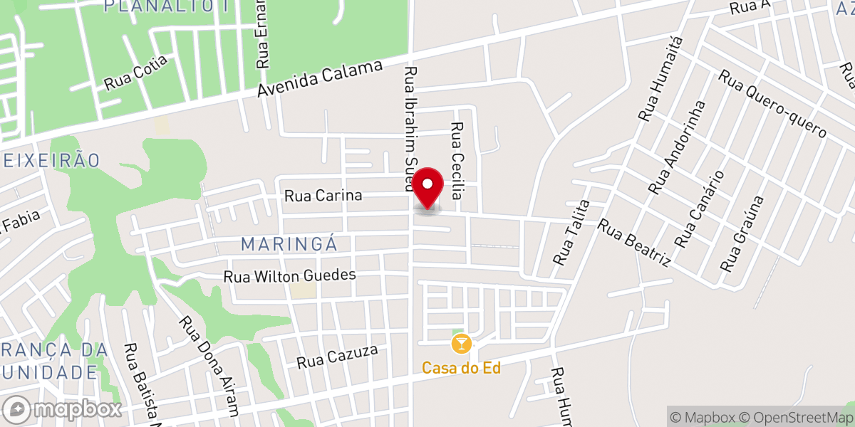 Map showing location of igreja pentecostal missão é, ganhar almas sábio é