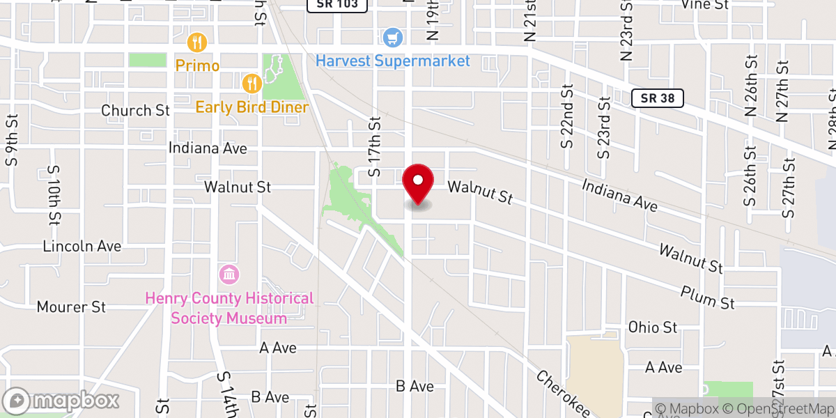 Map showing location of Christian Love Help Center