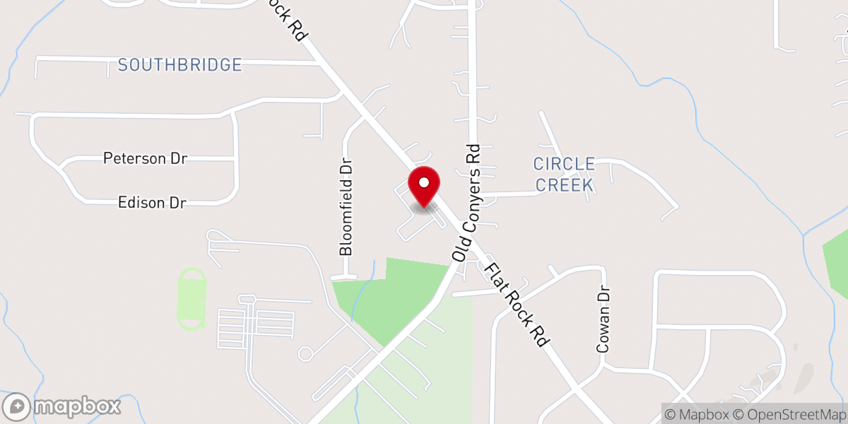 Map showing location of Legacy Community Church (Stockbridge)