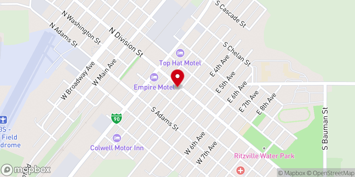 Map showing location of Emmanuel Evangelical Lutheran Church