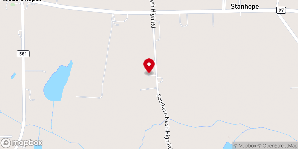 Map showing location of Floods Chapel Free Will Baptist