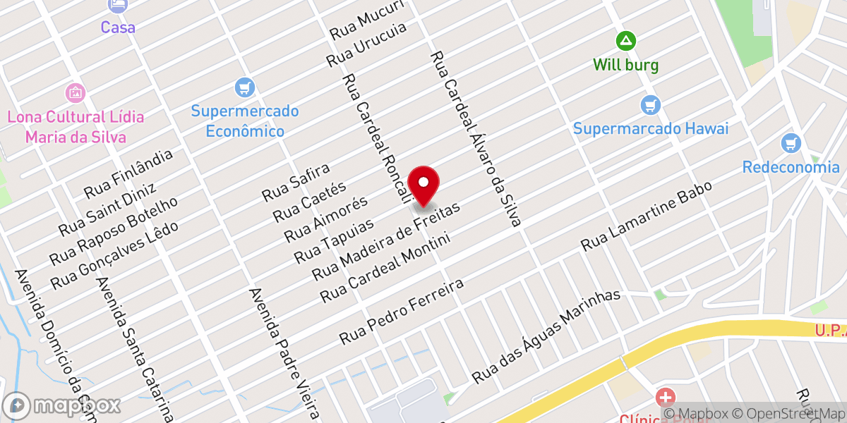 Map showing location of Paróquia São José Operário