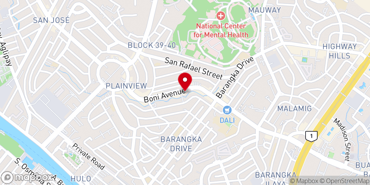 Map showing location of Berean Baptist Church