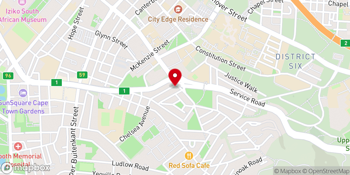 Map showing location of Church of the Ascension