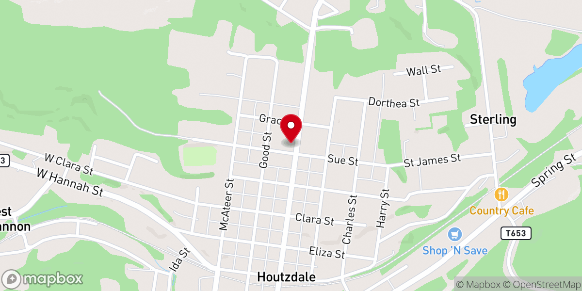 Map showing location of Holy Trinity Episcopal Church