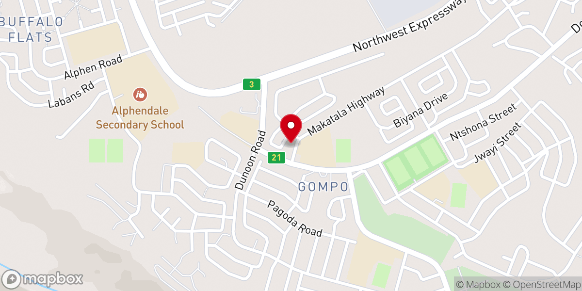 Map showing location of St Philip's Anglican Church