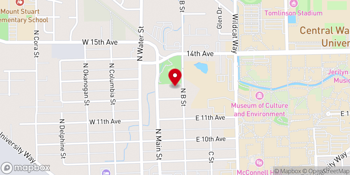 Map showing location of Grace Episcopal Church