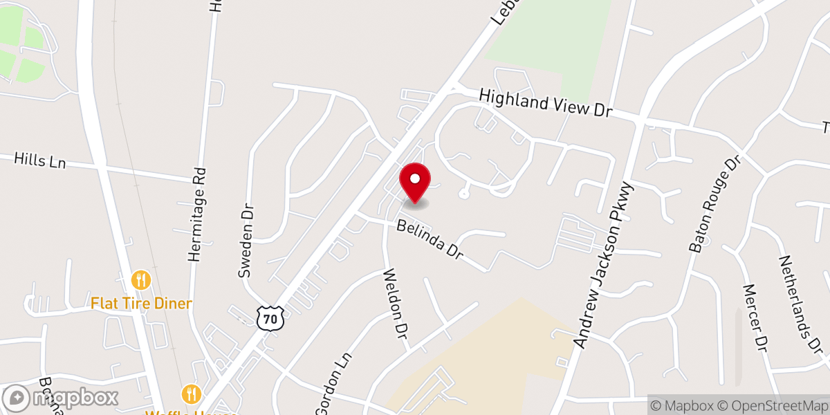 Map showing location of Hermitage United Methodist Church