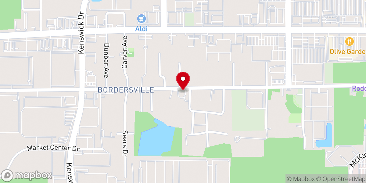 Map showing location of Abundant Faith Church