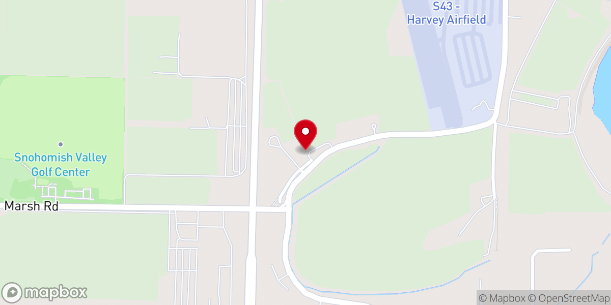 Map showing location of Snohomish Balloon Rides