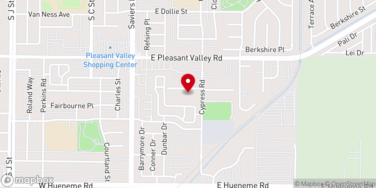 Map showing location of Garden City Acres Church