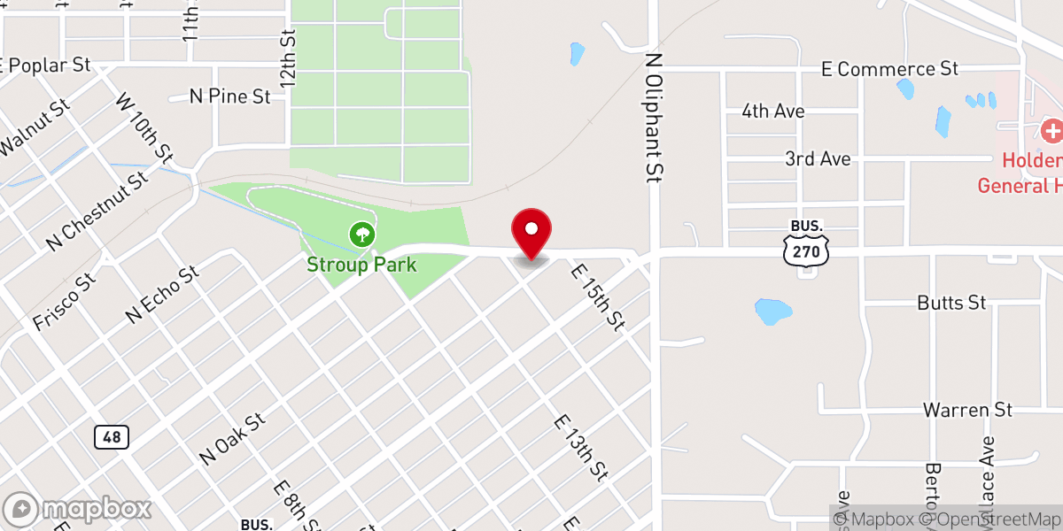 Map showing location of Harvest Time Church