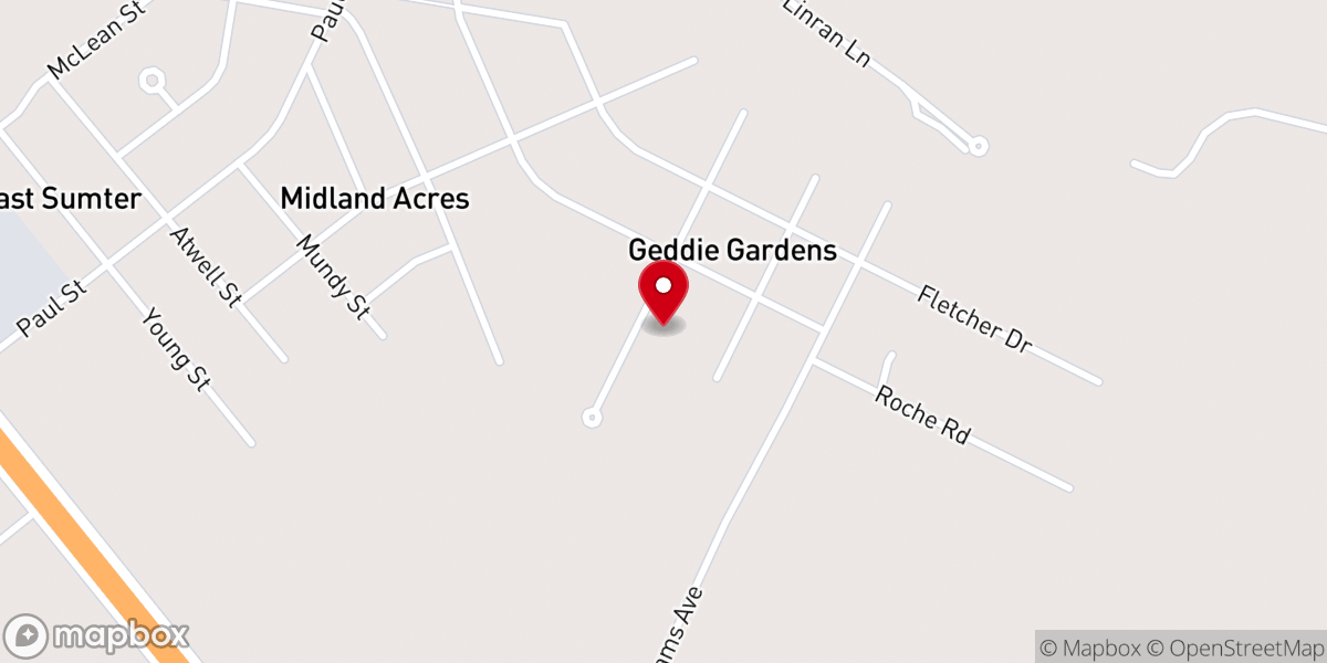 Map showing location of Walkers Chapel