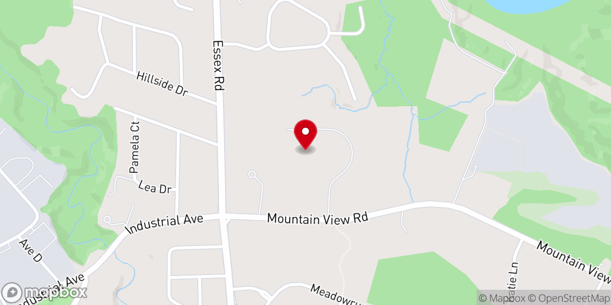 Map showing location of Trinity Baptist Church