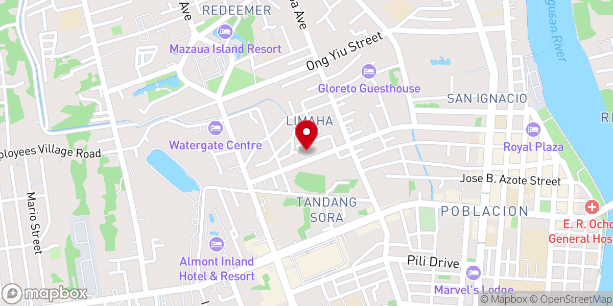 Map showing location of Our Lady of Mt. Carmel