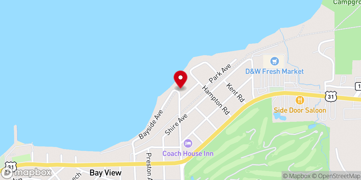 Map showing location of The Unitarian Universalist Congregation of Petoskey