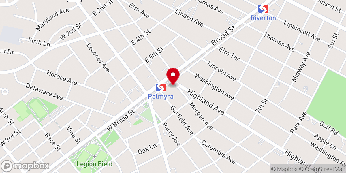 Map showing location of Bethany Lutheran Church
