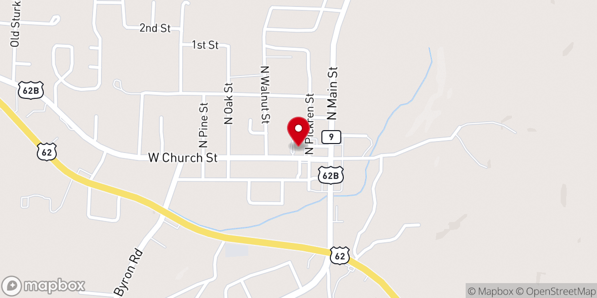 Map showing location of Bank of Salem