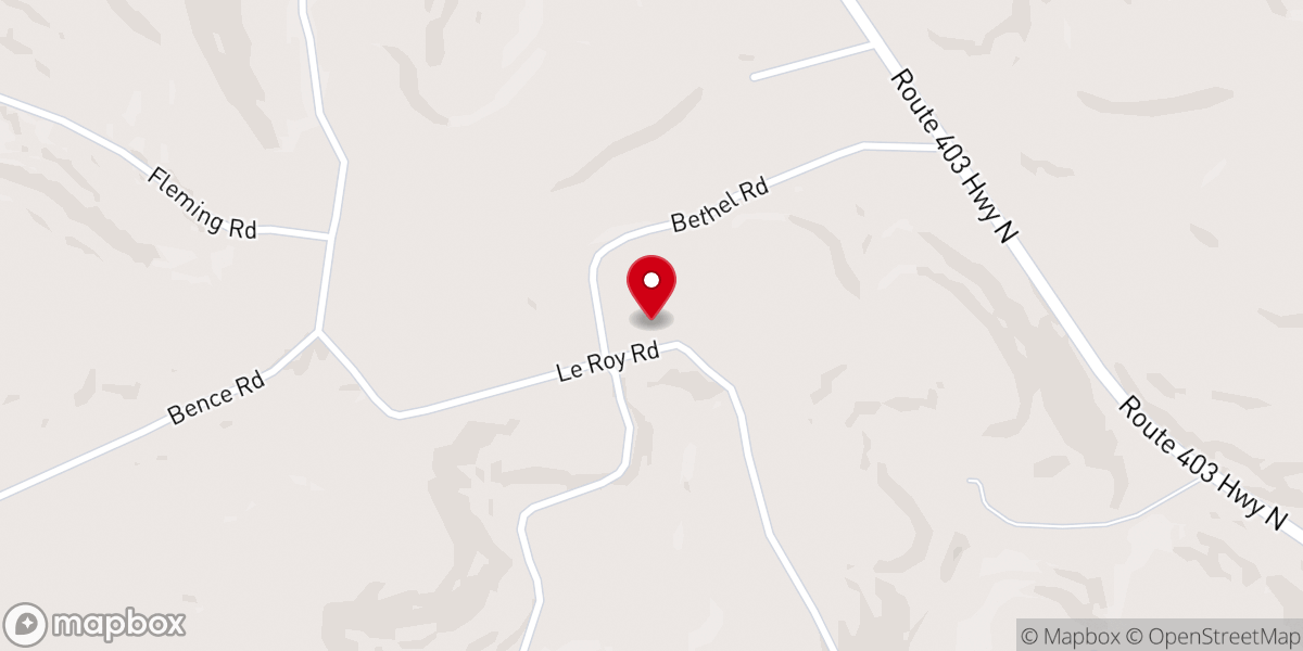 Map showing location of New Life Lutheran Church