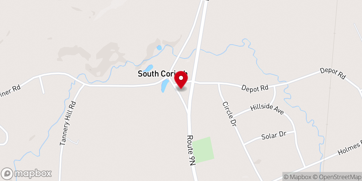 Map showing location of Spirit of Life, South Corinth United Methodist Church