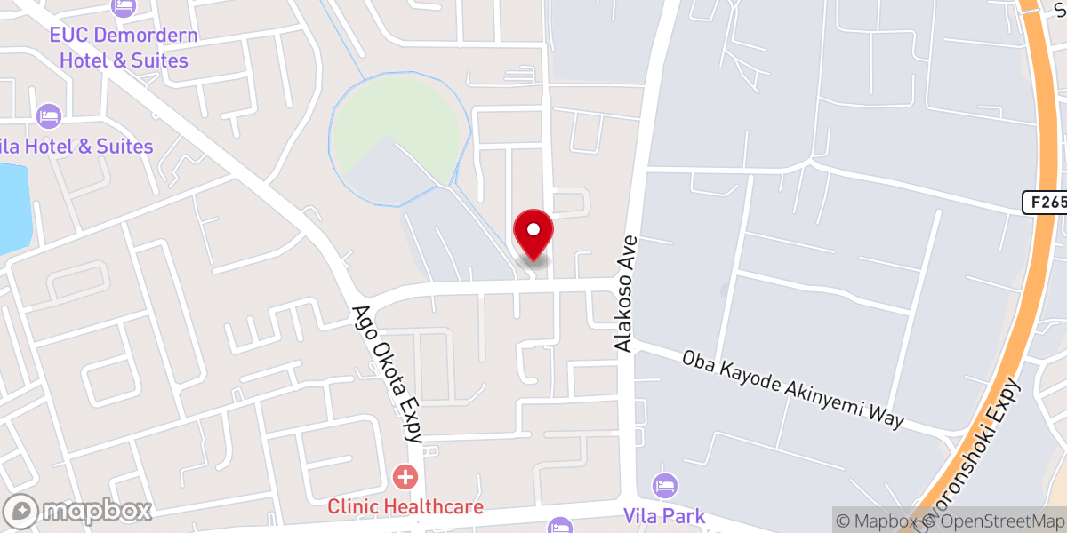Map showing location of St. James Anglican Church Amuwo Odofin