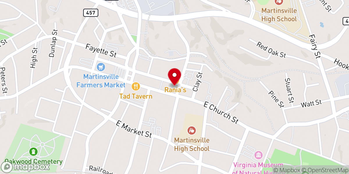 Map showing location of First United Methodist Church