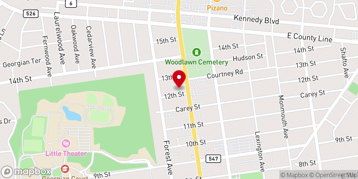 Map showing location of Lakewood Outreach Congregation