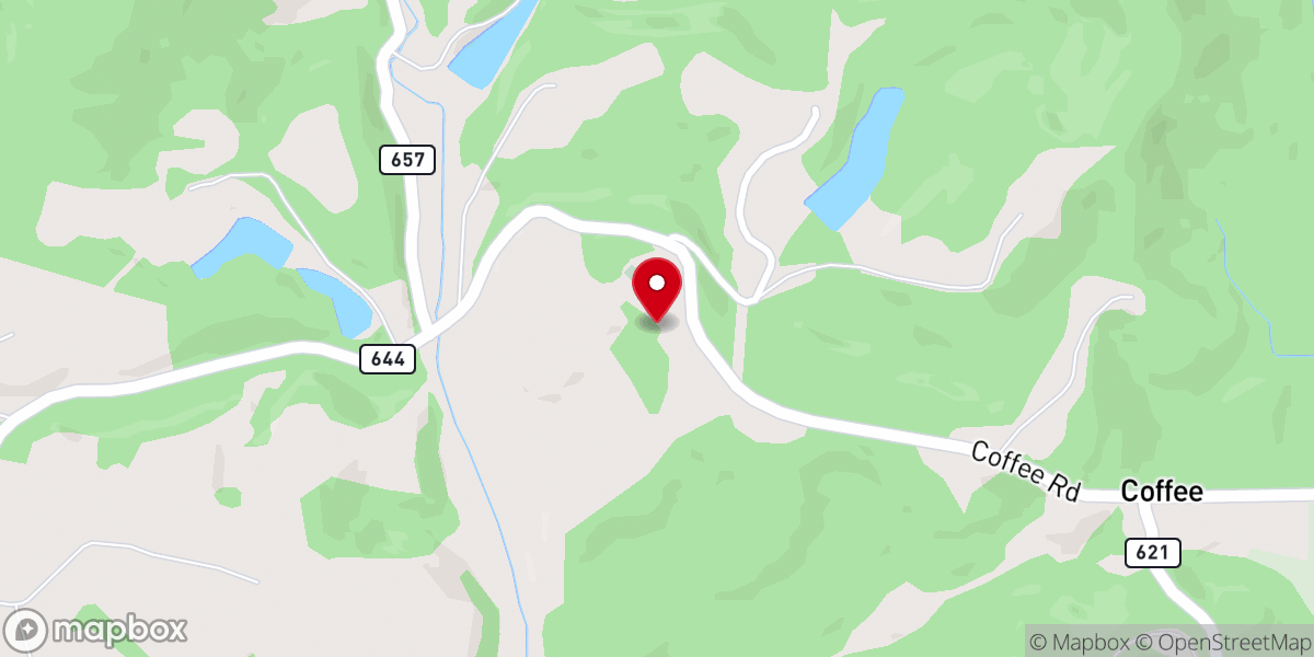 Map showing location of North Bedford Baptist Church