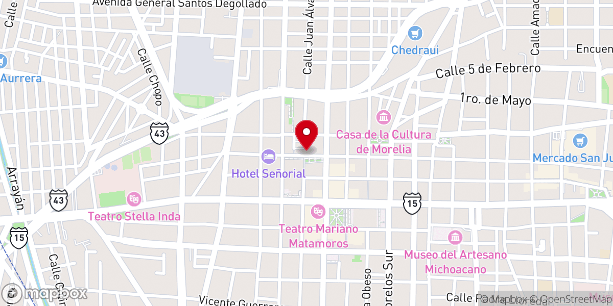 Map showing location of Rectoría de Santa Rosa de Lima (Las Rosas)