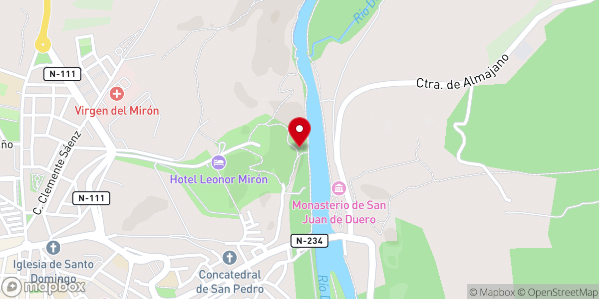Map showing location of Restos de la Iglesia de San Ginés