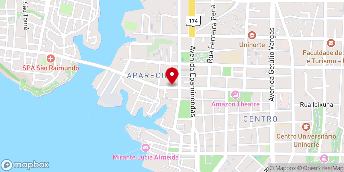 Map showing location of Igreja Pentecostal Deus é Amor Sede Estadual