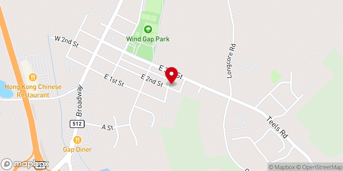 Map showing location of Hope UCC Food Pantry - Food Distribution Center
