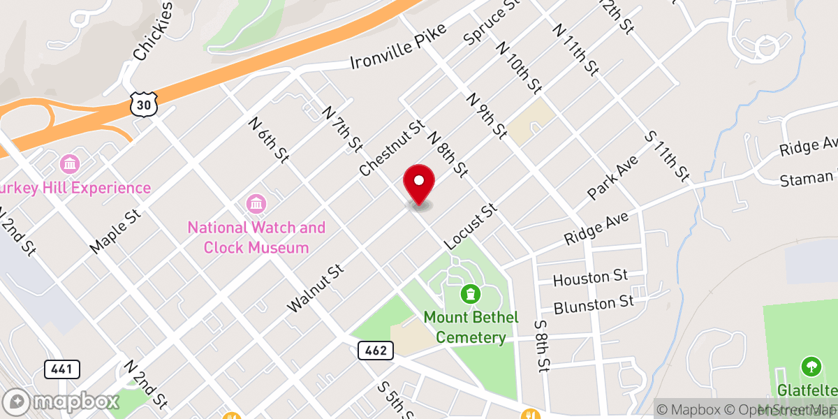 Map showing location of Iglesia Restaurando Vidas